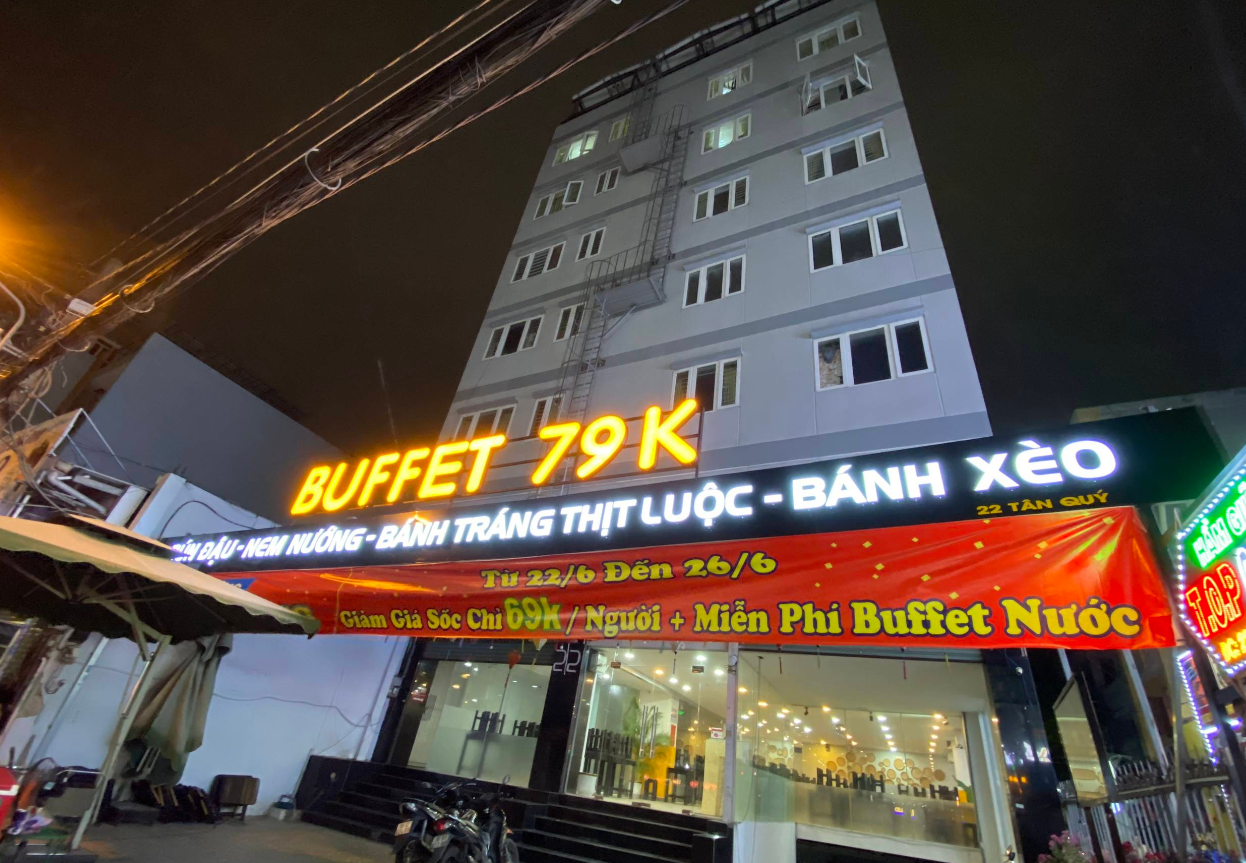 Không gian Buffet 79k- Hương Việt